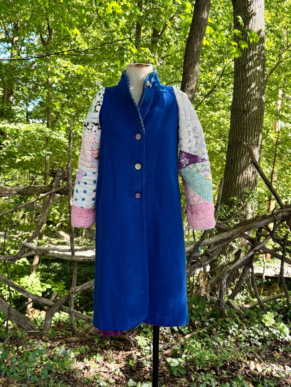 Vintage upcycled wool coat